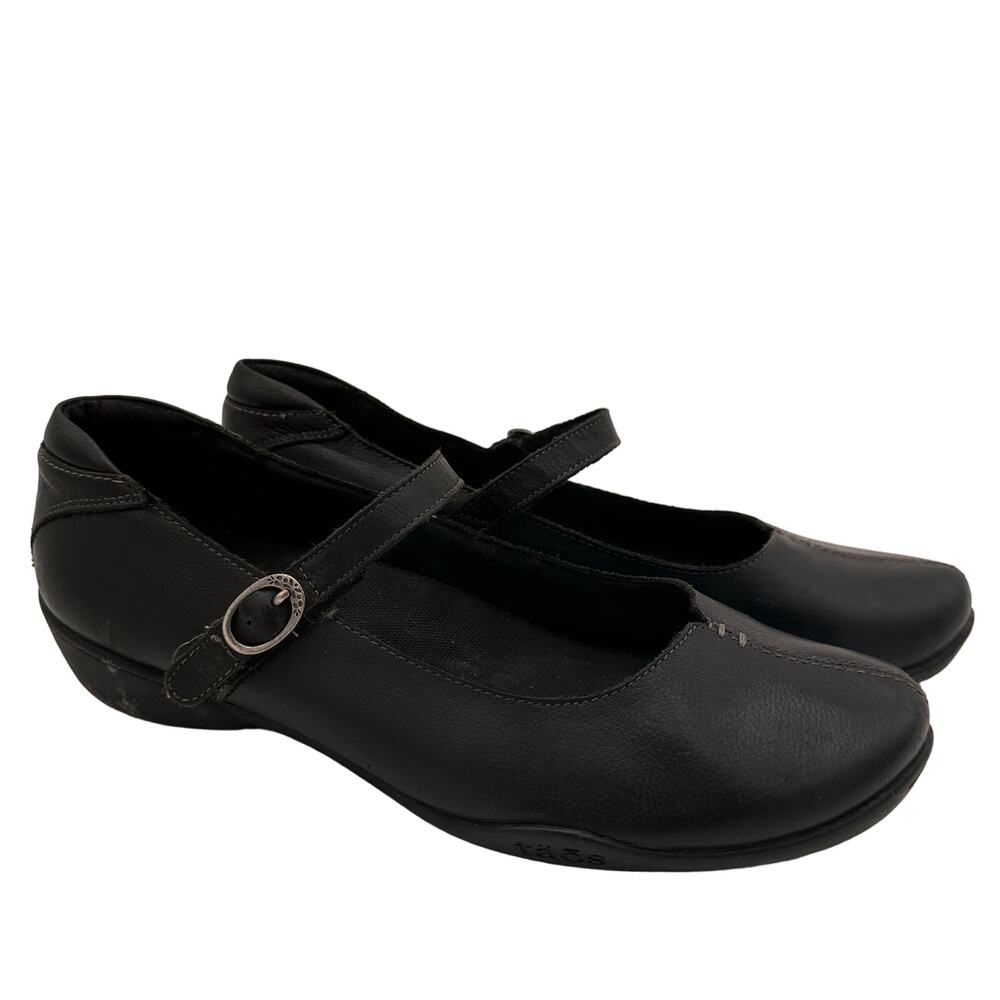 Taos Black Leather Ta Dah Mary Jane Shoes Size 9.5 / 40